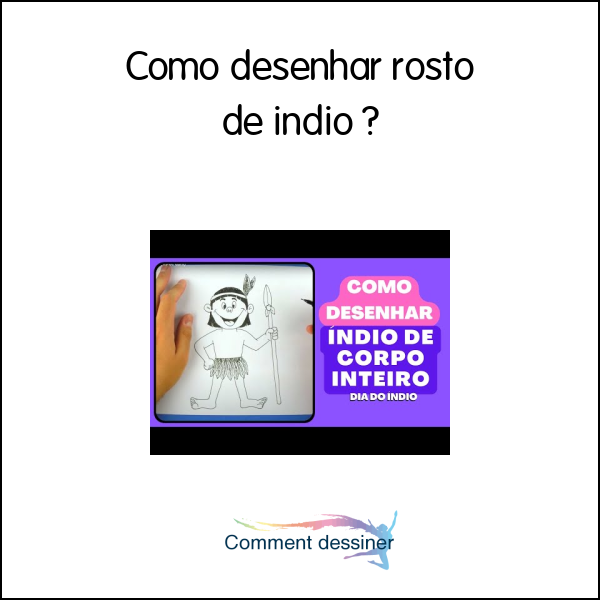 Como desenhar rosto de indio